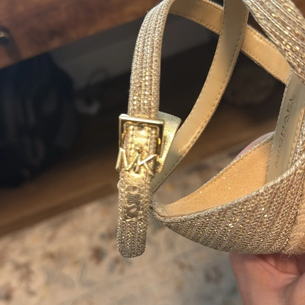 Michael Kors Serena Espadrilles Wedge Size 7.5M